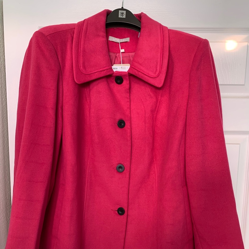 Women’s Coat, Anthology Sz 22 Hot Pink, New w Tags